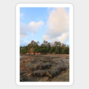 Rocky beach landscape at tip of Borneo Malaysia Sticker